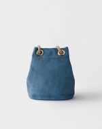 Small Prada Mariner suede bucket bag - Image 4
